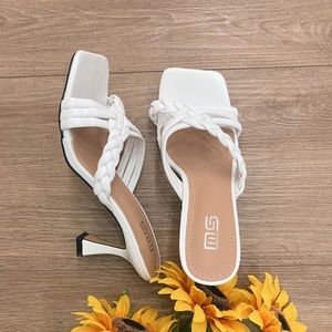 White Sandal Heels
